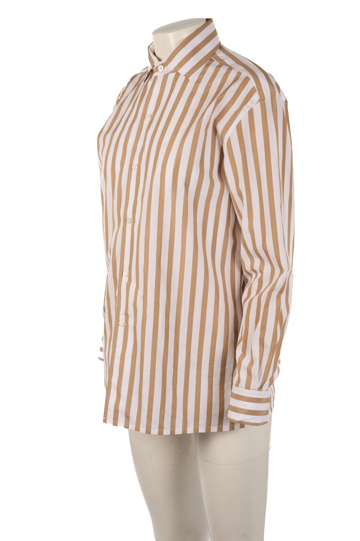 RALPH LAUREN COLLECTION BEIGE COTTON SHIRT US 6 UK 10