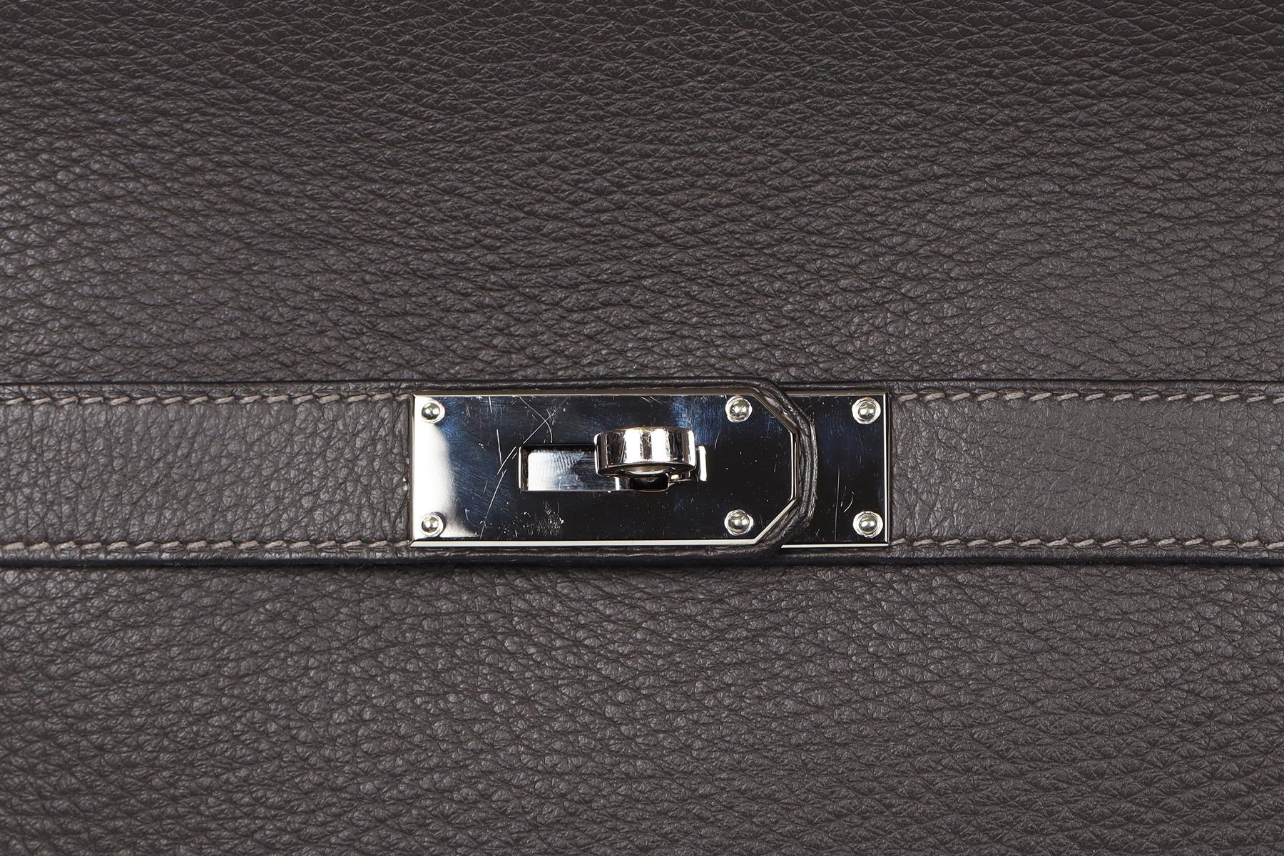 HERMÈS 2009 JYPSIERE 36CM CLEMENCE LEATHER SHOULDER BAG
