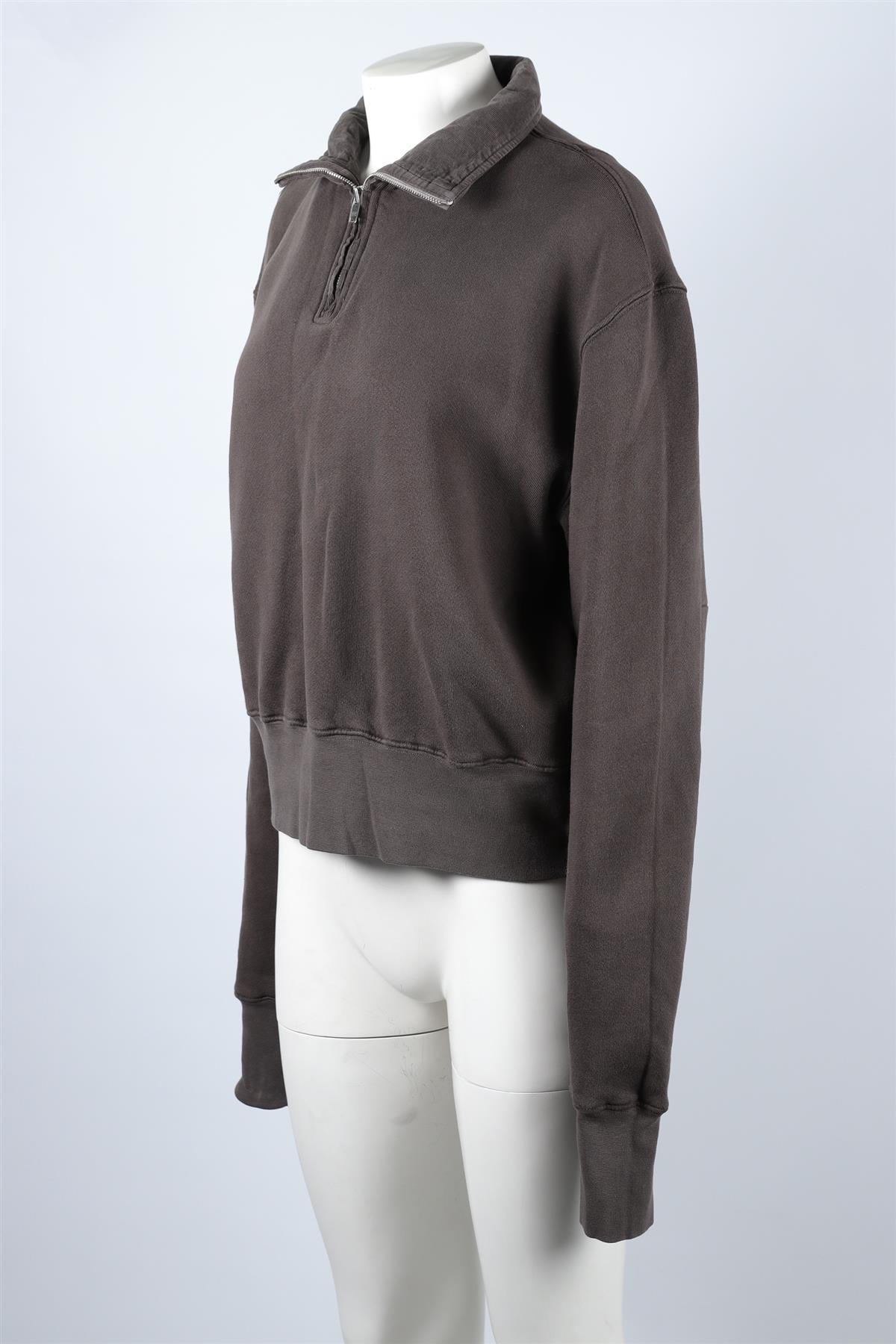 LES TIEN GREY COTTON SWEATSHIRT MEDIUM