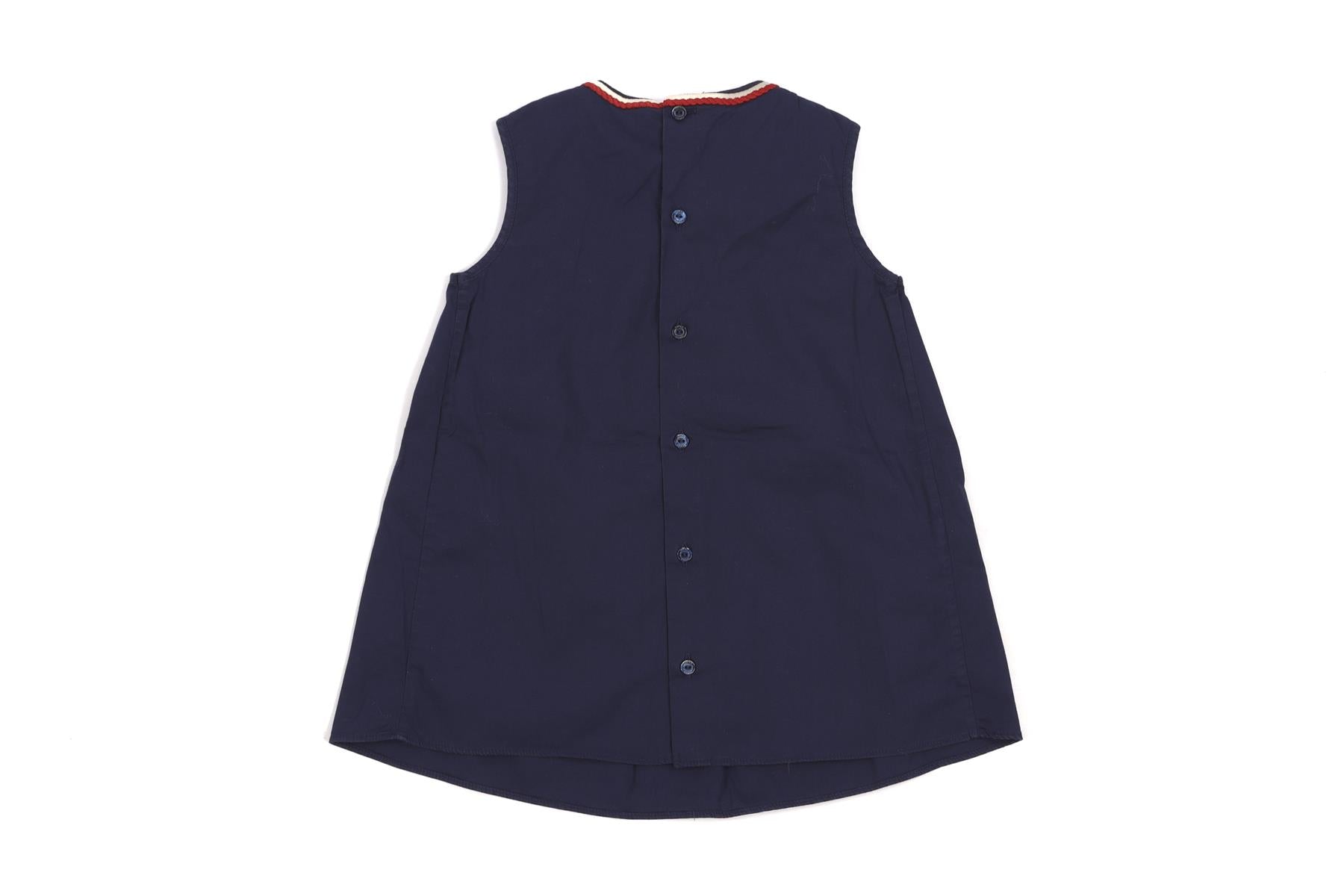 GUCCI NAVY BABY GIRLS DRESS 12-18 MONTHS