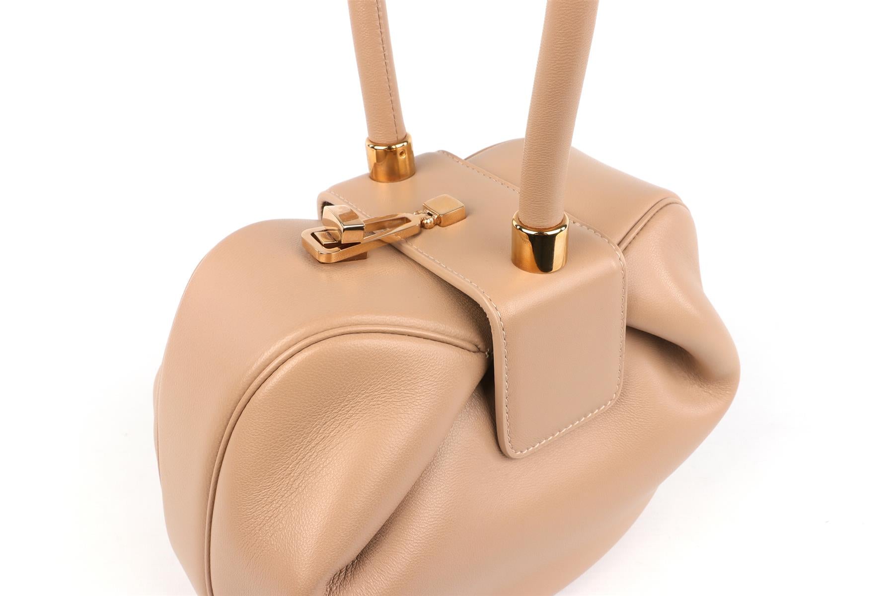 GABRIELA HEARST BEIGE NINA LEATHER TOTE BAG
