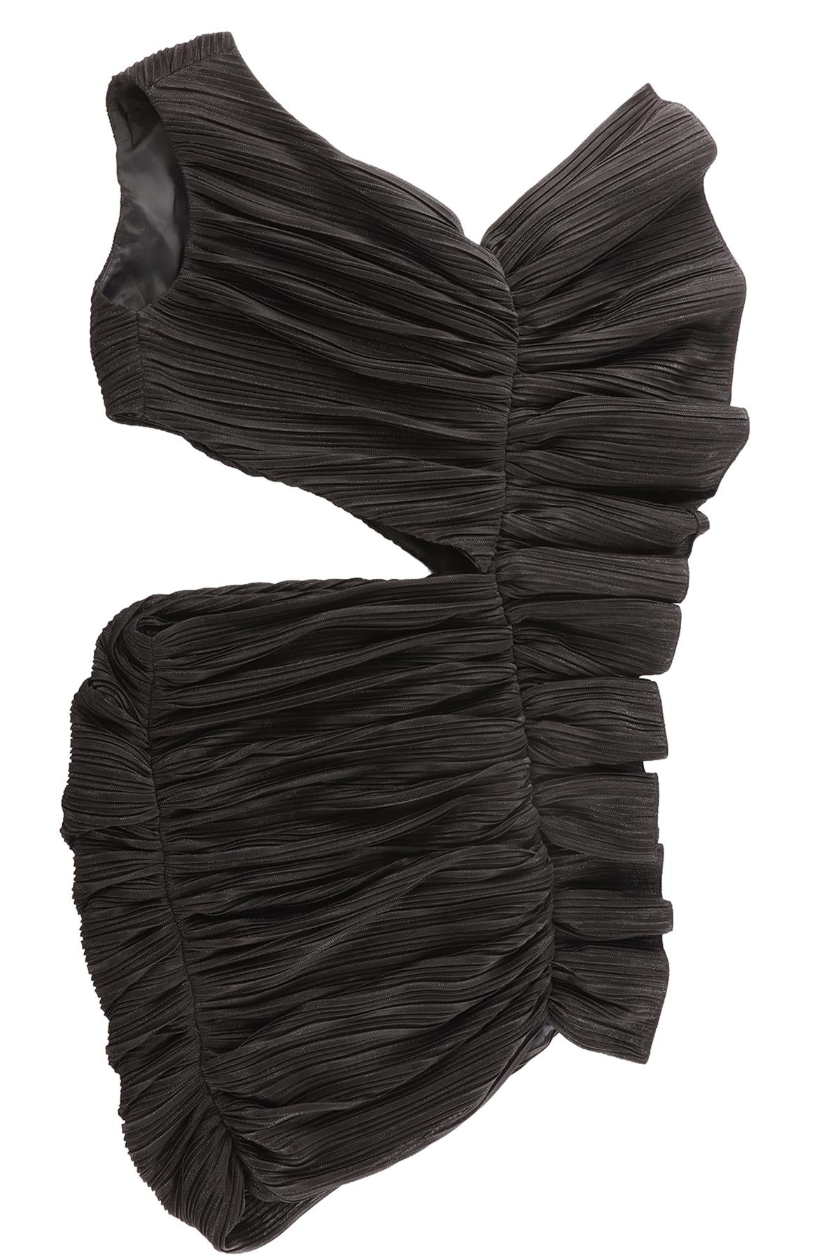 KALMANOVICH BLACK TULLE MINI DRESS UK 6