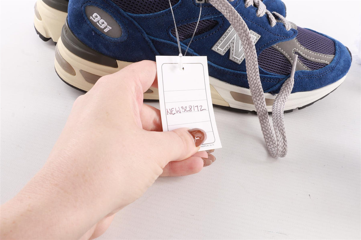 NEW BALANCE NAVY 991V2 LIMOGES SNEAKERS EU 38.5 UK 5.5 US 6