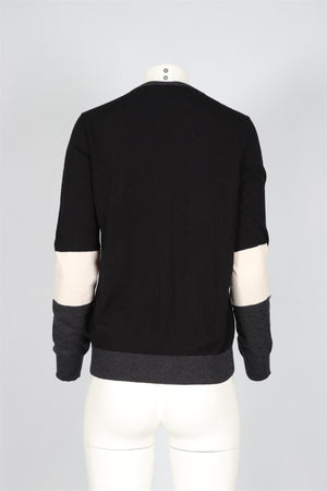 JOSEPH BLACK CASHMERE SWEATER X-LARGE