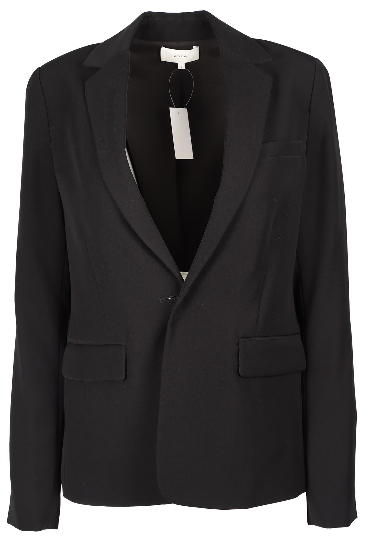VINCE BLACK CREPE BLAZER US 6 UK 10