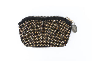 PHILIPP PLEIN BLACK SUEDE CLUTCH