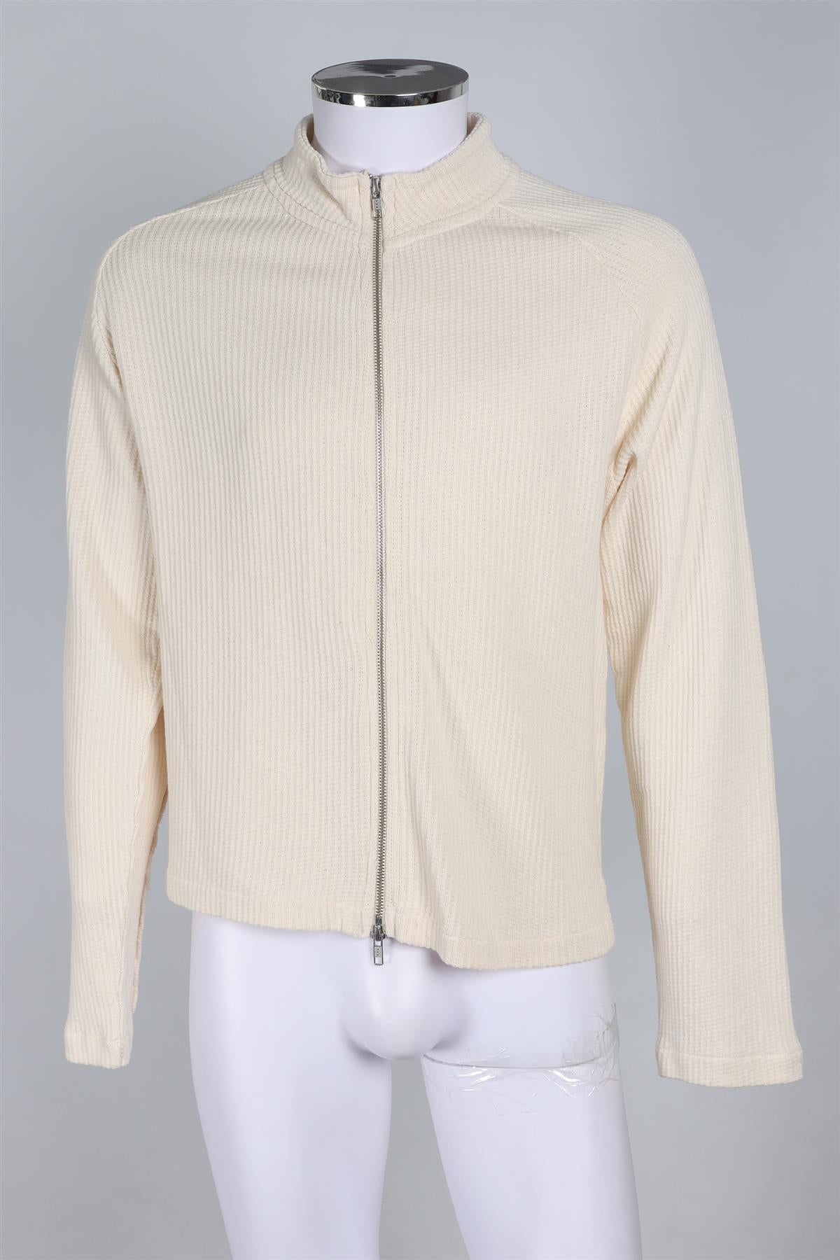 MFPEN CREAM MEN'S COTTON CARDIGAN SMALL