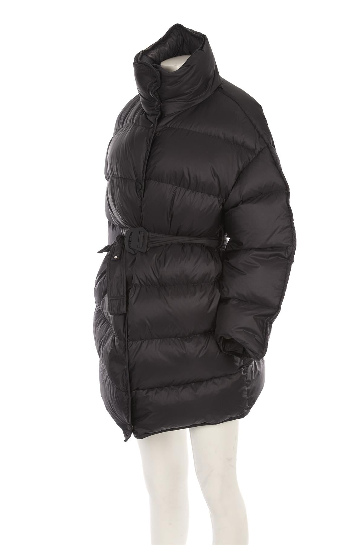 ACNE STUDIOS BLACK PADDED SHELL COAT DE 36 UK 8