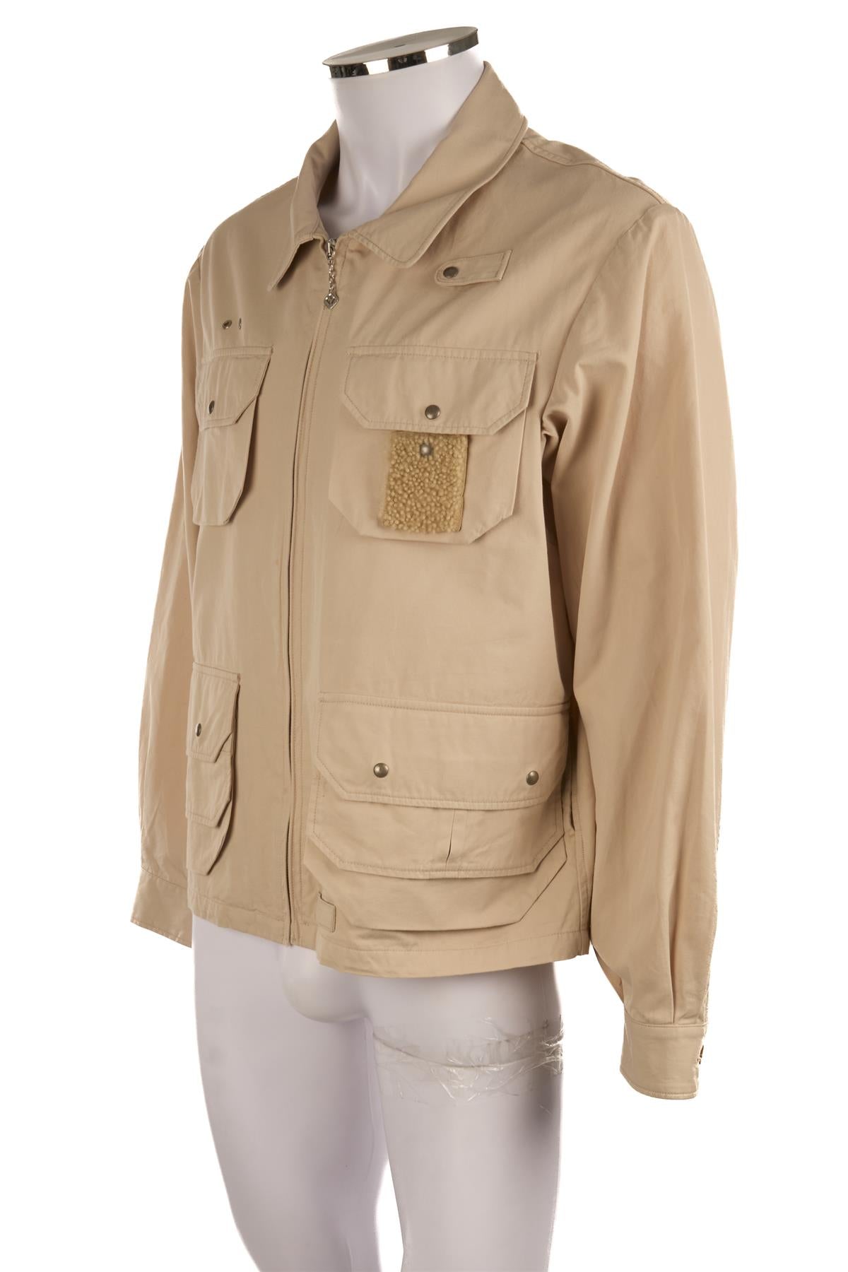 VISVIM CREAM MENS COTTON JACKET UK/US 40 IT 50 FR 50