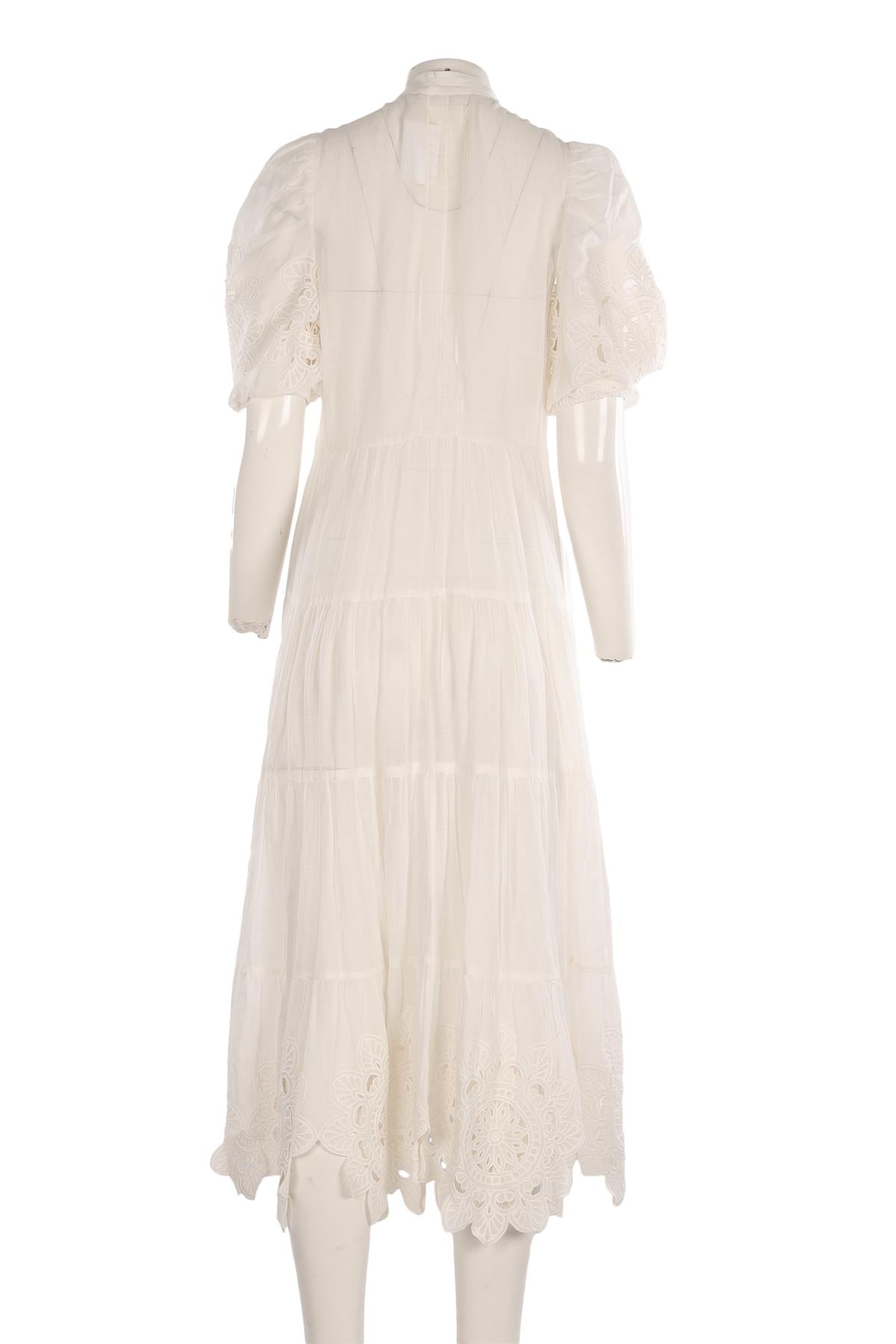 ZIMMERMANN WHITE LINEN MAXI DRESS 3