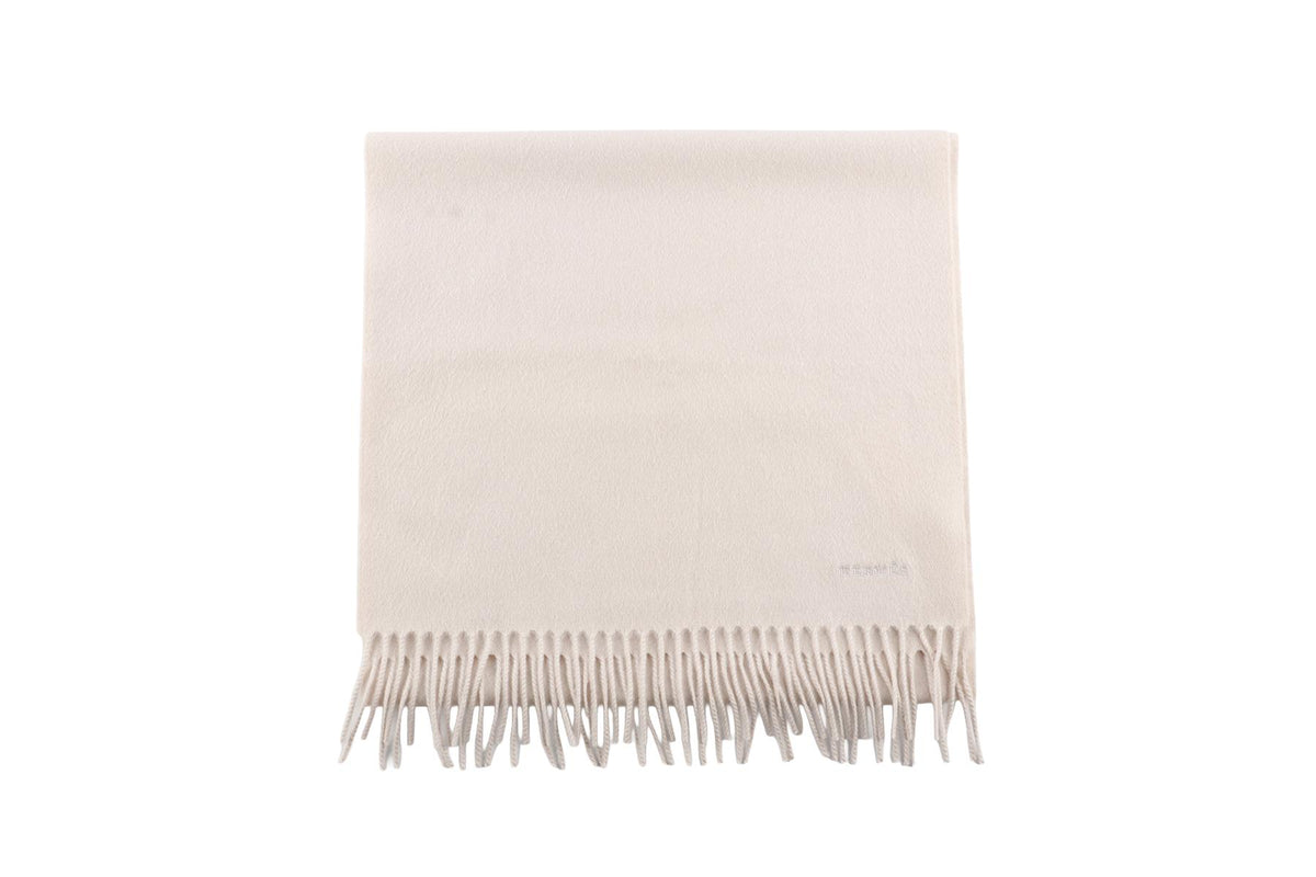 HERMÈS CREAM WOOL SCARF
