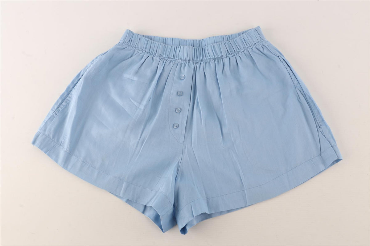 LESET BLUE COTTON SHORTS XSMALL