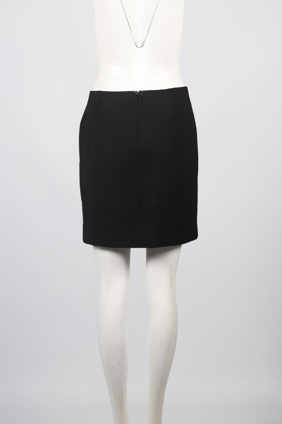 DOLCE & GABBANA WOOL MINI SKIRT IT 40 UK 8