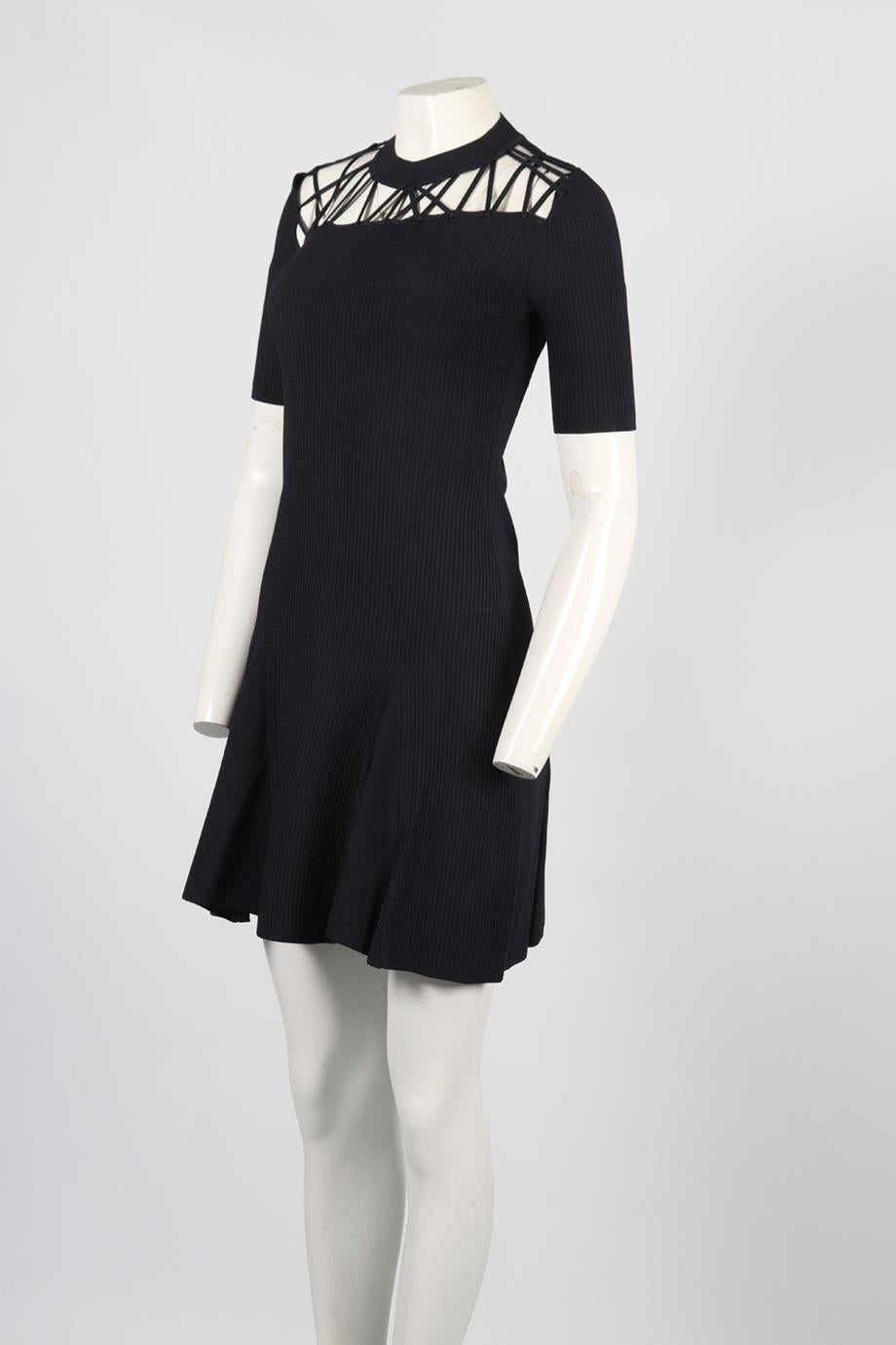 CUSHINE ET OCHS RIBBED MINI DRESS MEDIUM