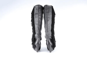 ISABEL MARANT BLACK SUEDE KNEE HIGH BOOTS EU 38 UK 5 US 8