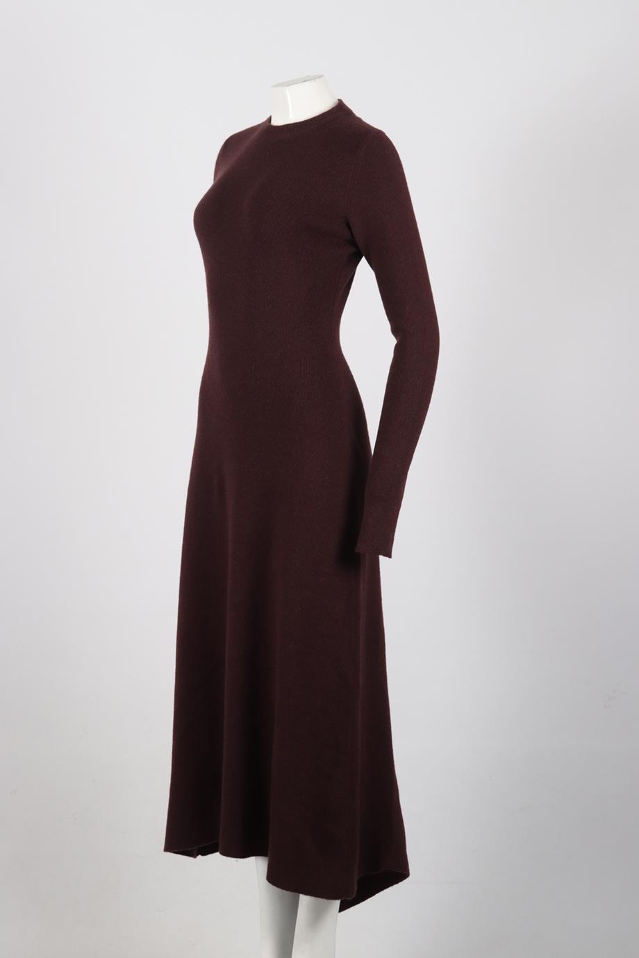 RAEY WOOL AND CASHMERE BLEND MAXI DRESS SMALL