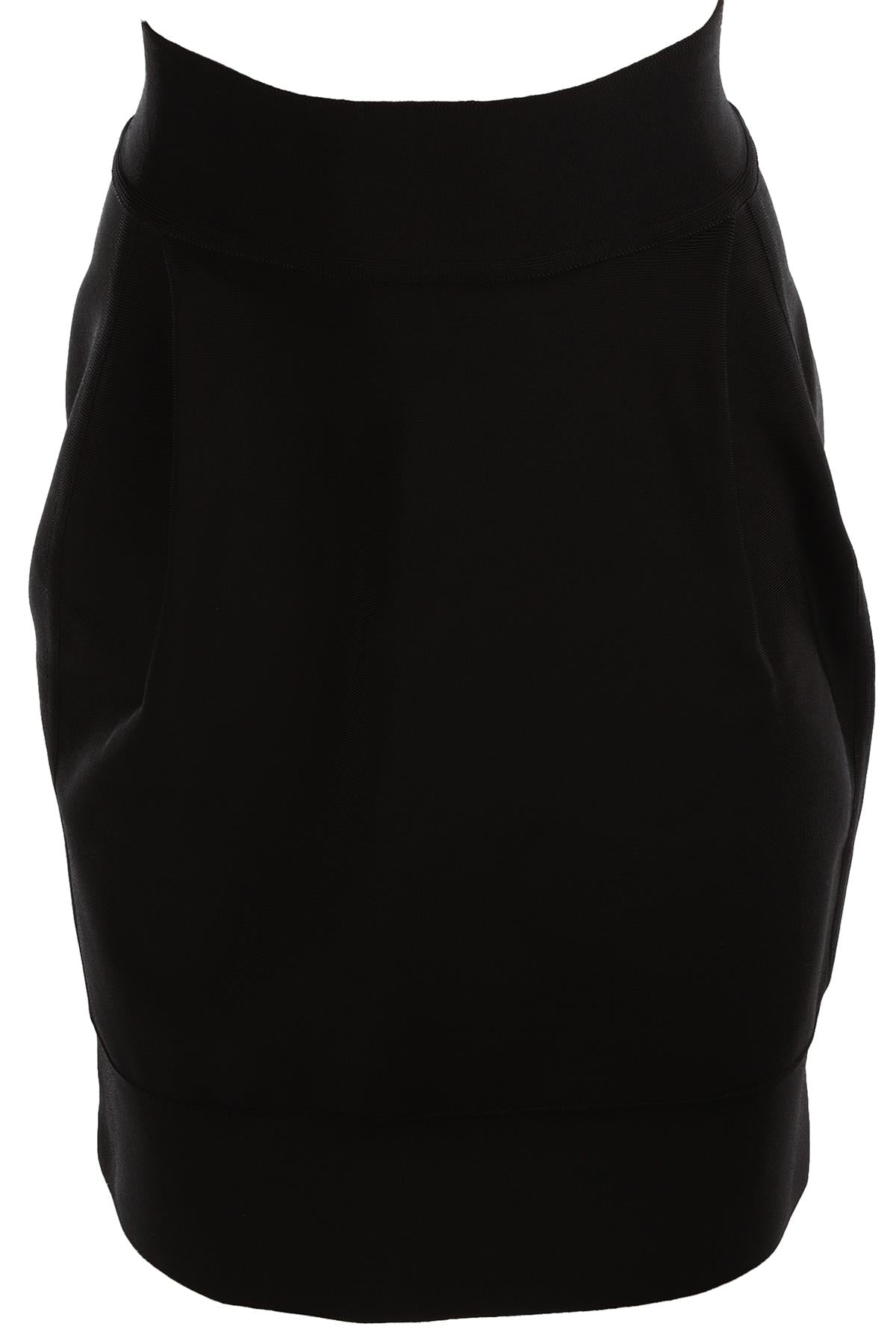 HERVE LEGER BLACK WOVEN SKIRT FR 38 UK 10