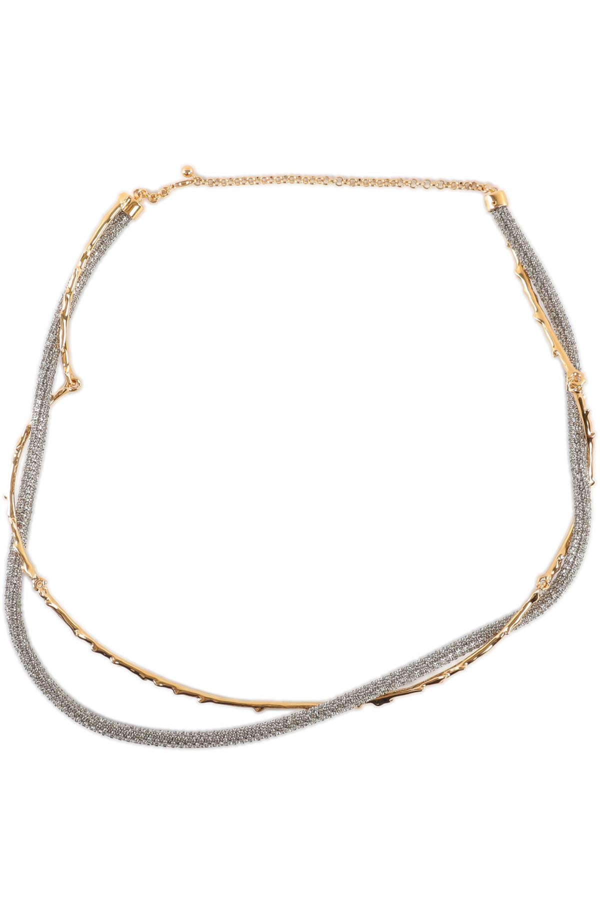 CHLOÉ GOLD DARIA CRYSTAL WAIST BELT
