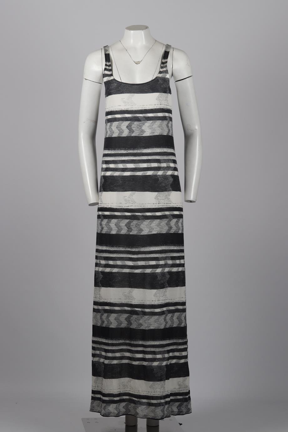 THAKOON PRINTED CASHMERE AND SILK BLEND MAXI DRESS SMALL