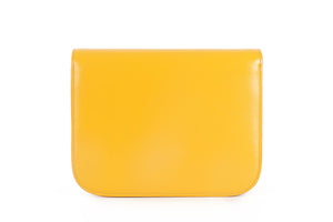 CELINE ORANGE CLASSIC BOX LEATHER SHOULDER BAG
