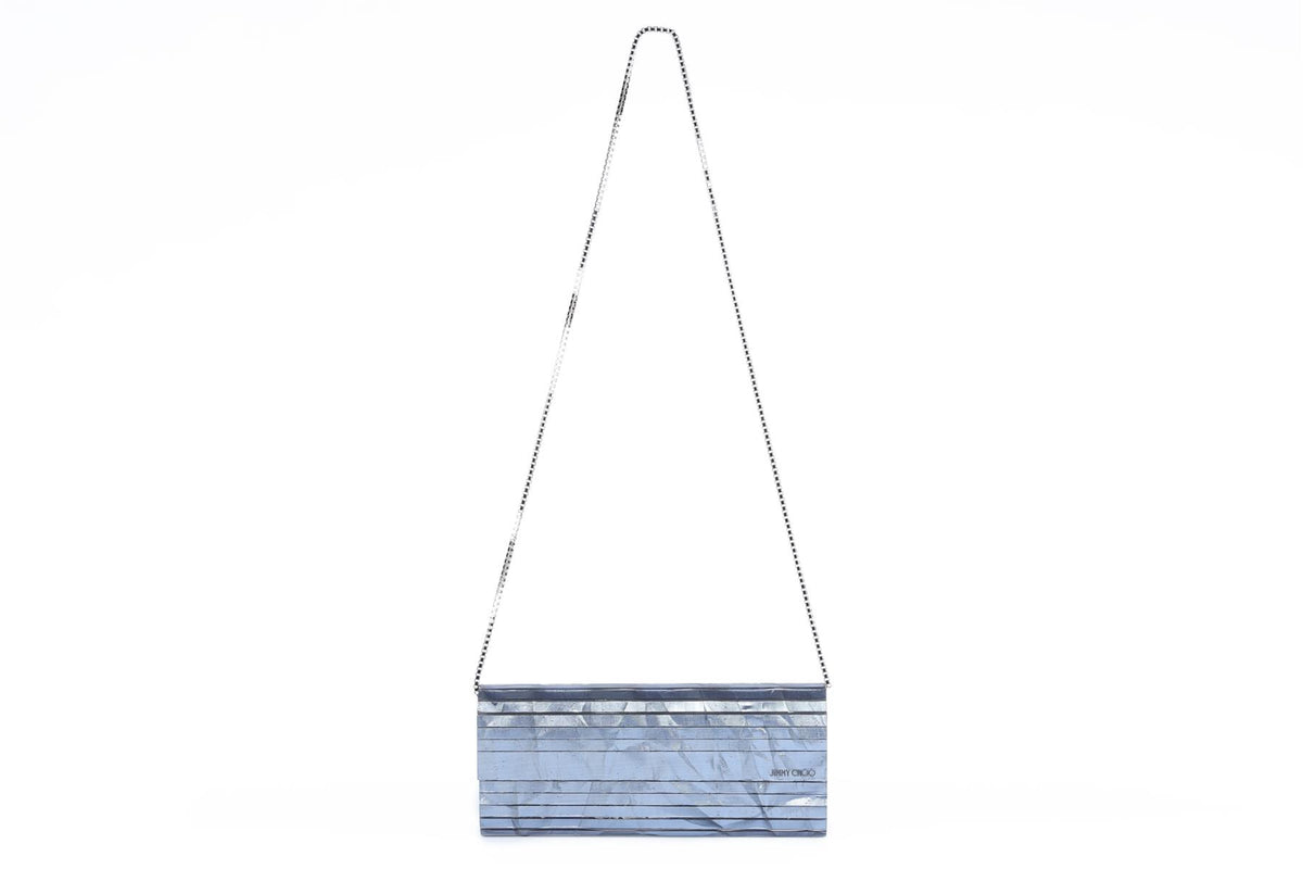 JIMMY CHOO BLUE SWEETIE ACRYLIC CLUTCH