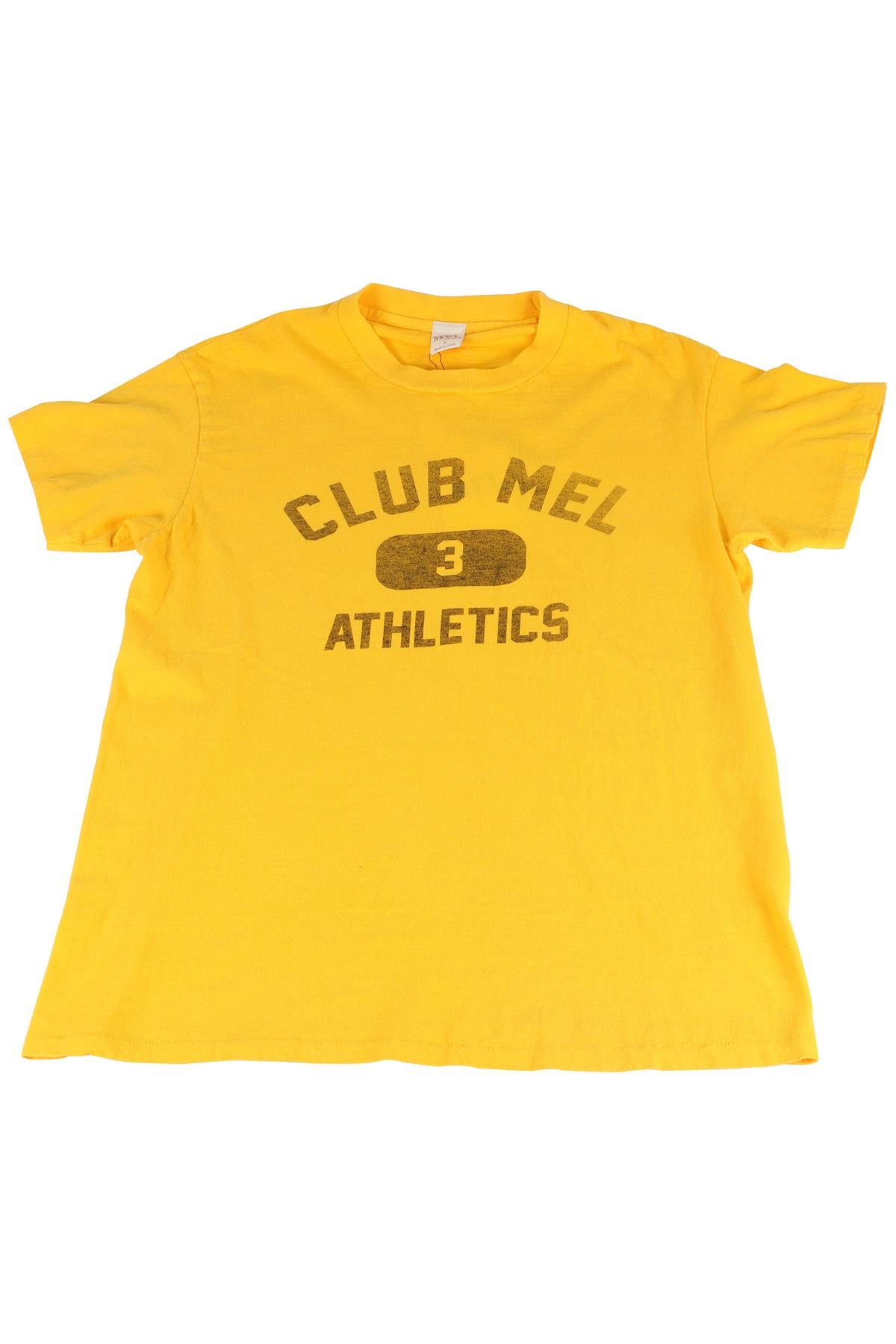 RE/DONE + MEL OTTENBERG YELLOW COTTON T-SHIRT SMALL
