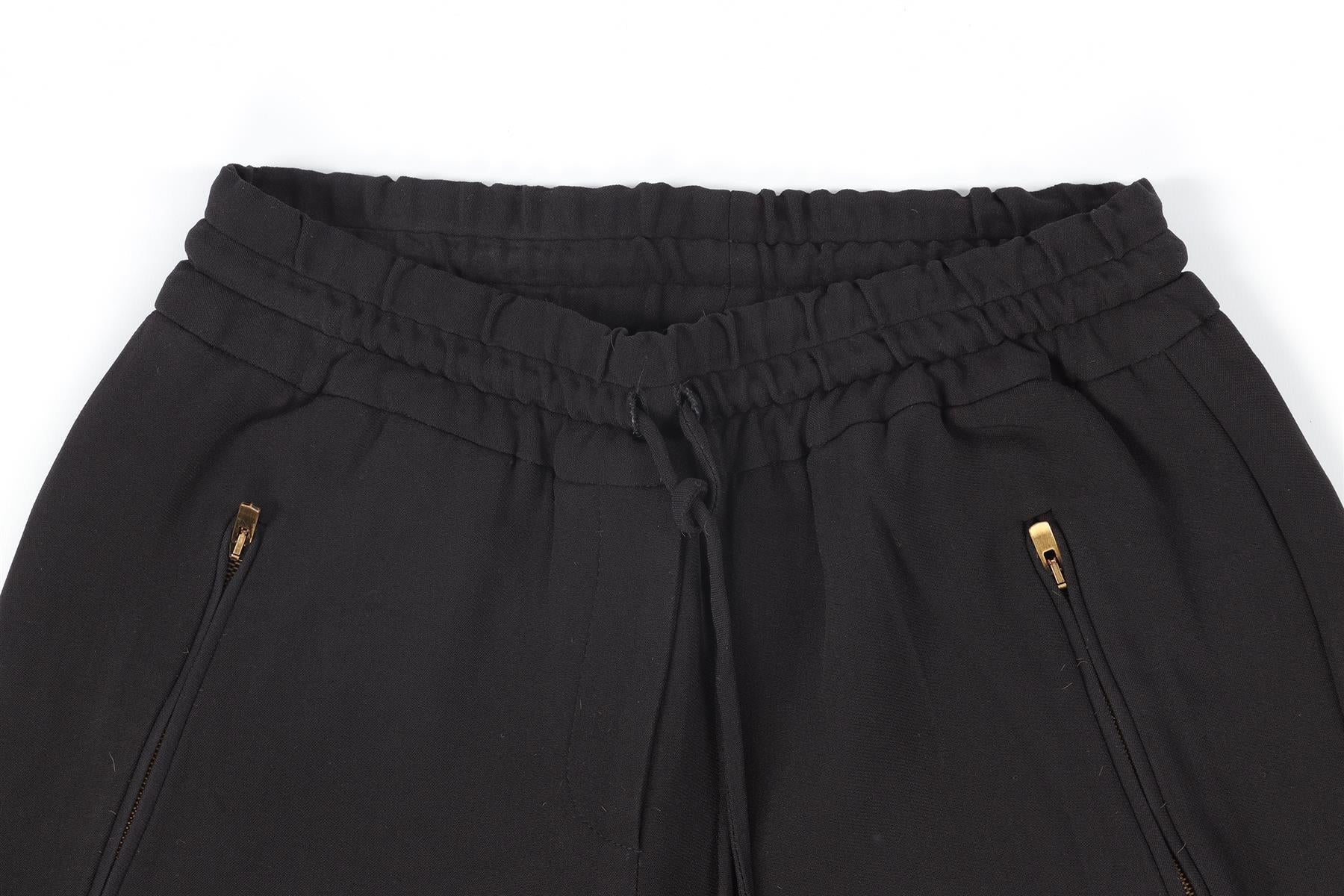 STELLA MCCARTNEY BLACK CREPE TAPERED PANTS IT 34 UK 2