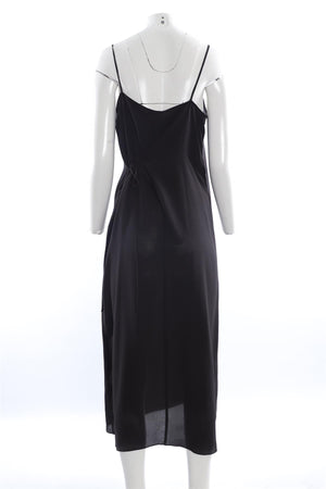 RAEY BLACK SILK MAXI DRESS UK 14 US 10