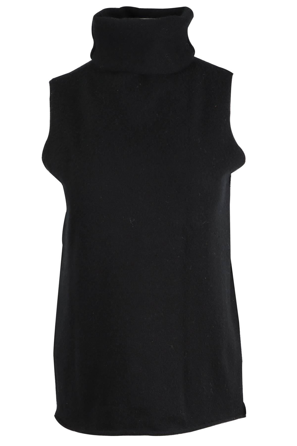 KUJTEN BLACK CASHMERE VEST ONE SIZE
