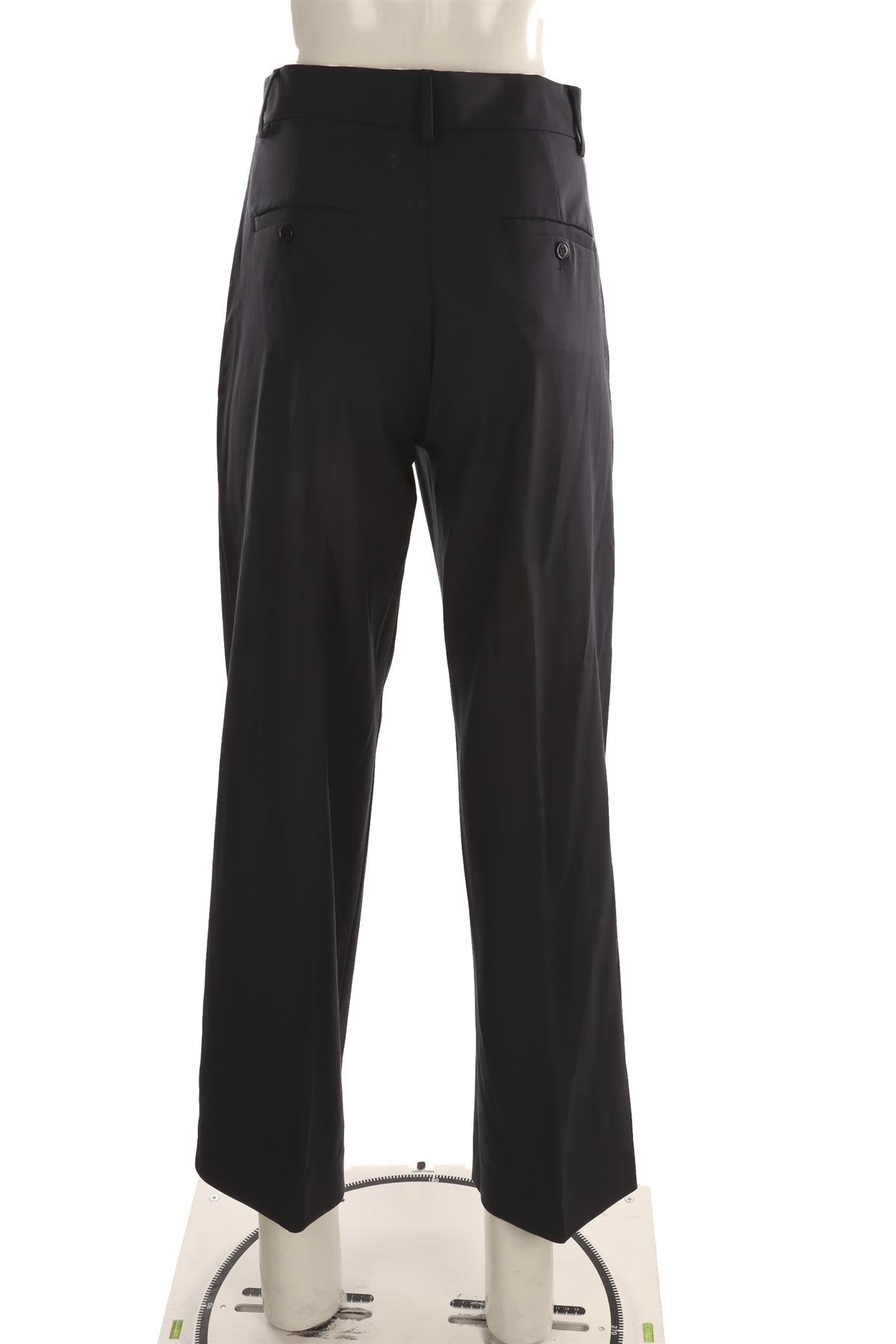 WEEKEND MAX MARA NAVY WOOL WIDE LEG PANTS IT 38 UK 6