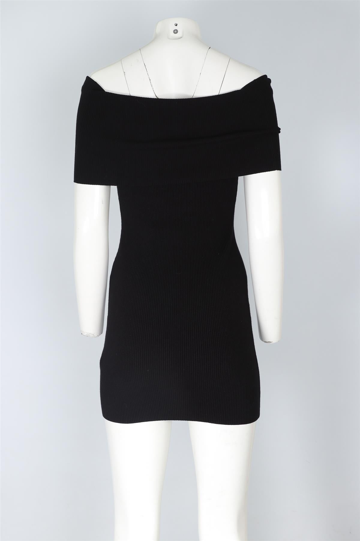 A.L.C. BLACK KNIT MINI DRESS SMALL