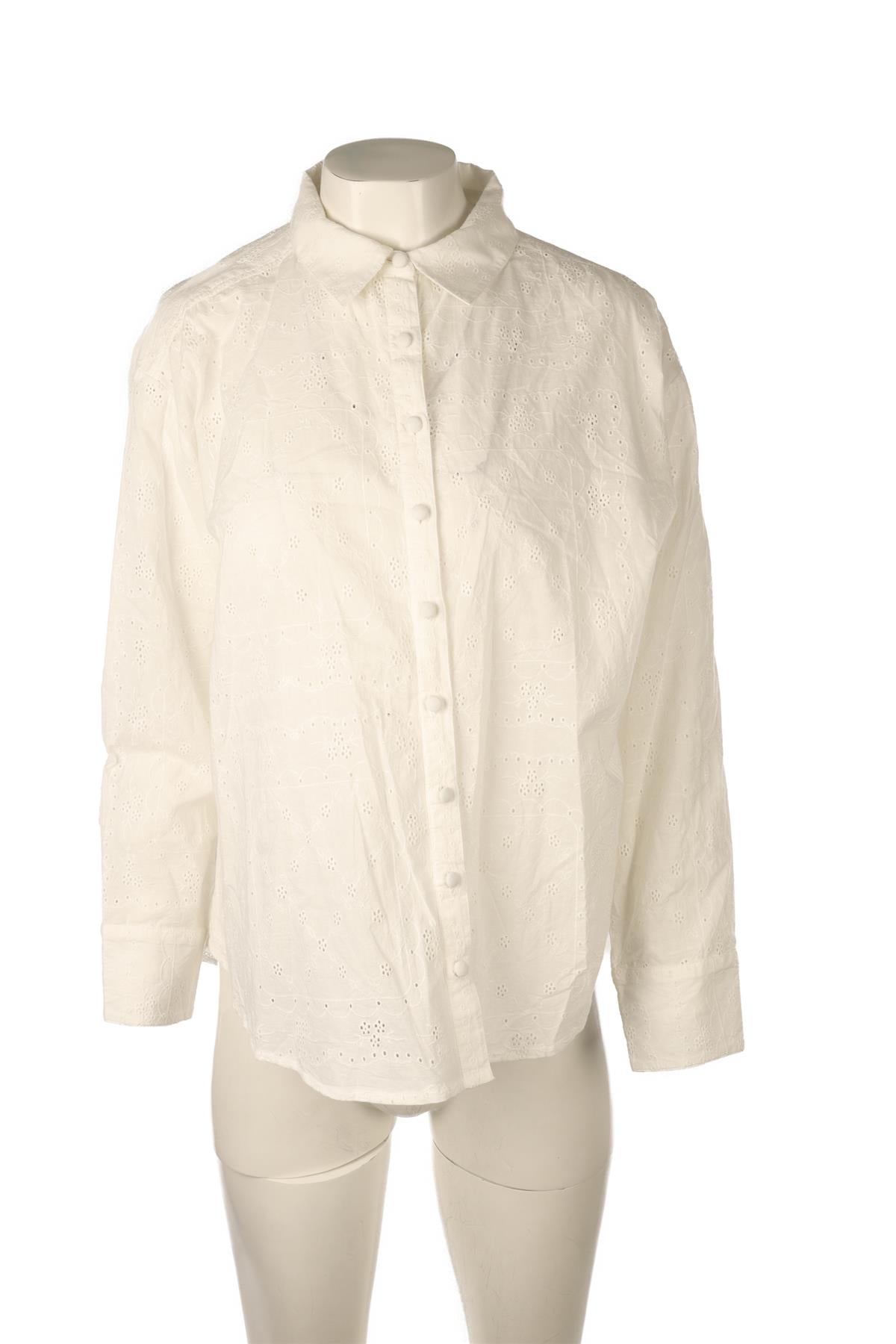 FOR LOVE & LEMONS WHITE COTTON SHIRT XSMALL
