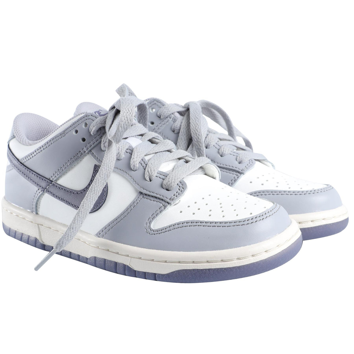 NIKE GREY KIDS LEATHER SNEAKERS EU 35.5 UK 3 US 3.5