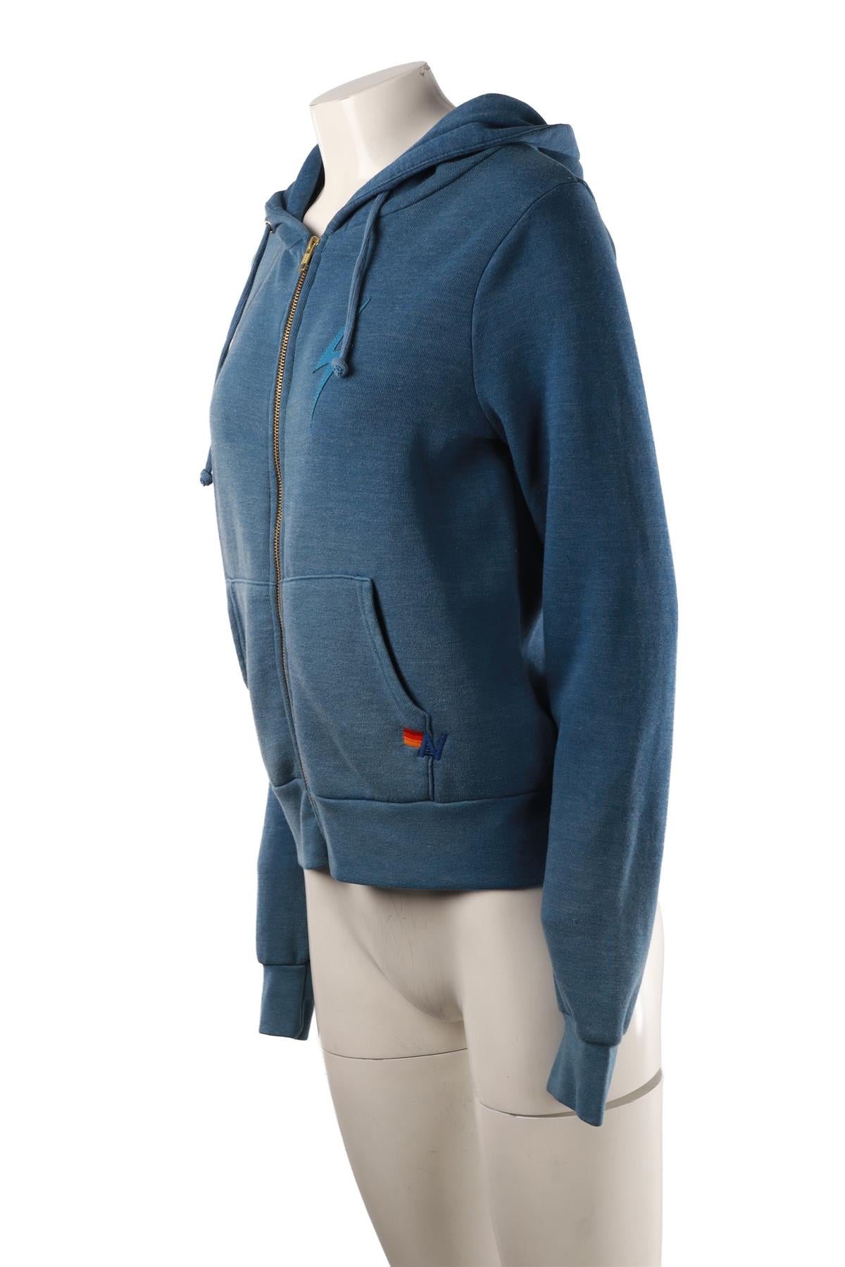 BLUE COTTON HOODIE