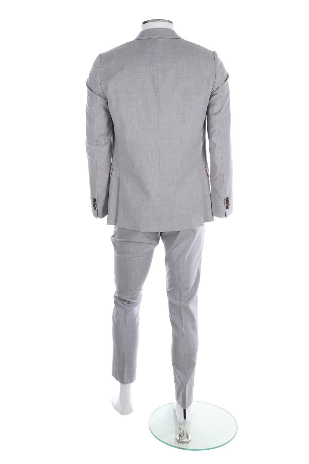 PAUL SMITH GREY MENS WOVEN THREE-PIECE SUIT UK/US 36 FR 36 IT 46