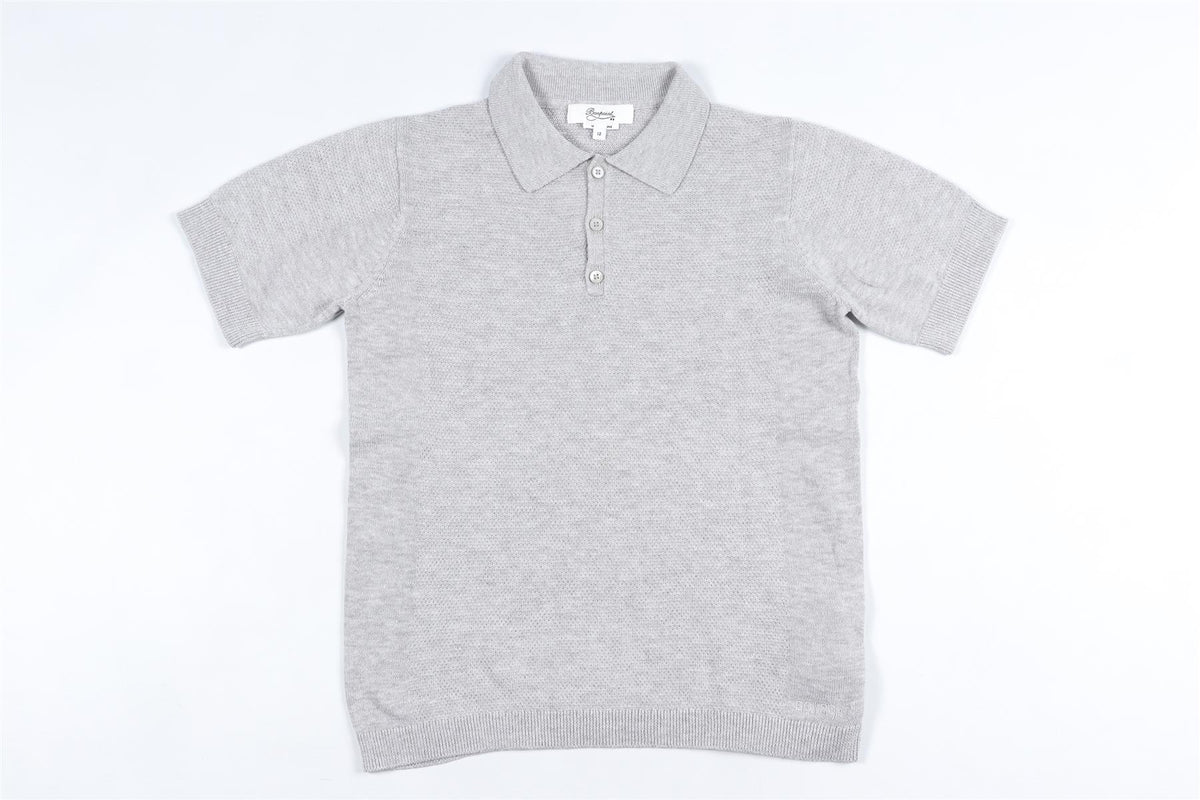 BONPOINT GREY KIDS BOYS POLO SHIRT 12 YEARS