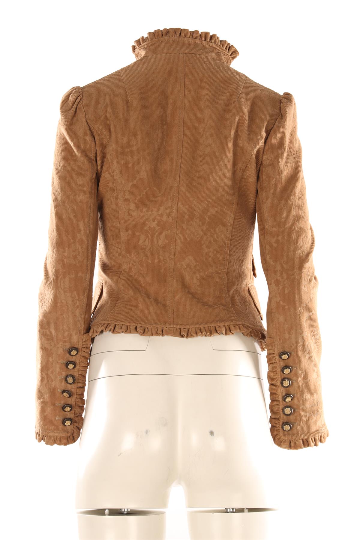 DOLCE & GABBANA BROWN CORDUROY JACKET IT 40 UK 8