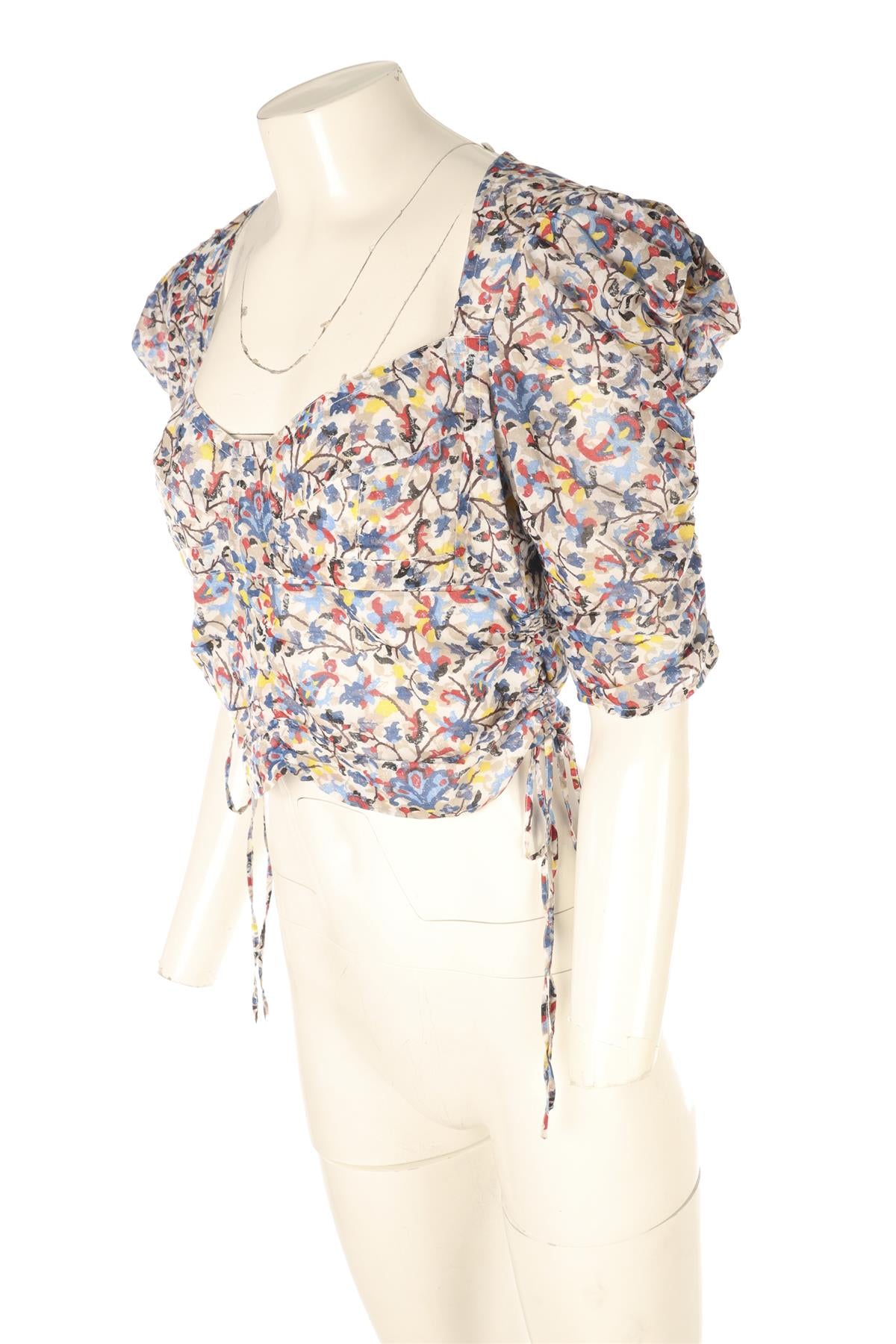 ISABEL MARANT ÉTOILE MULTI COTTON TOP FR 40 UK 12