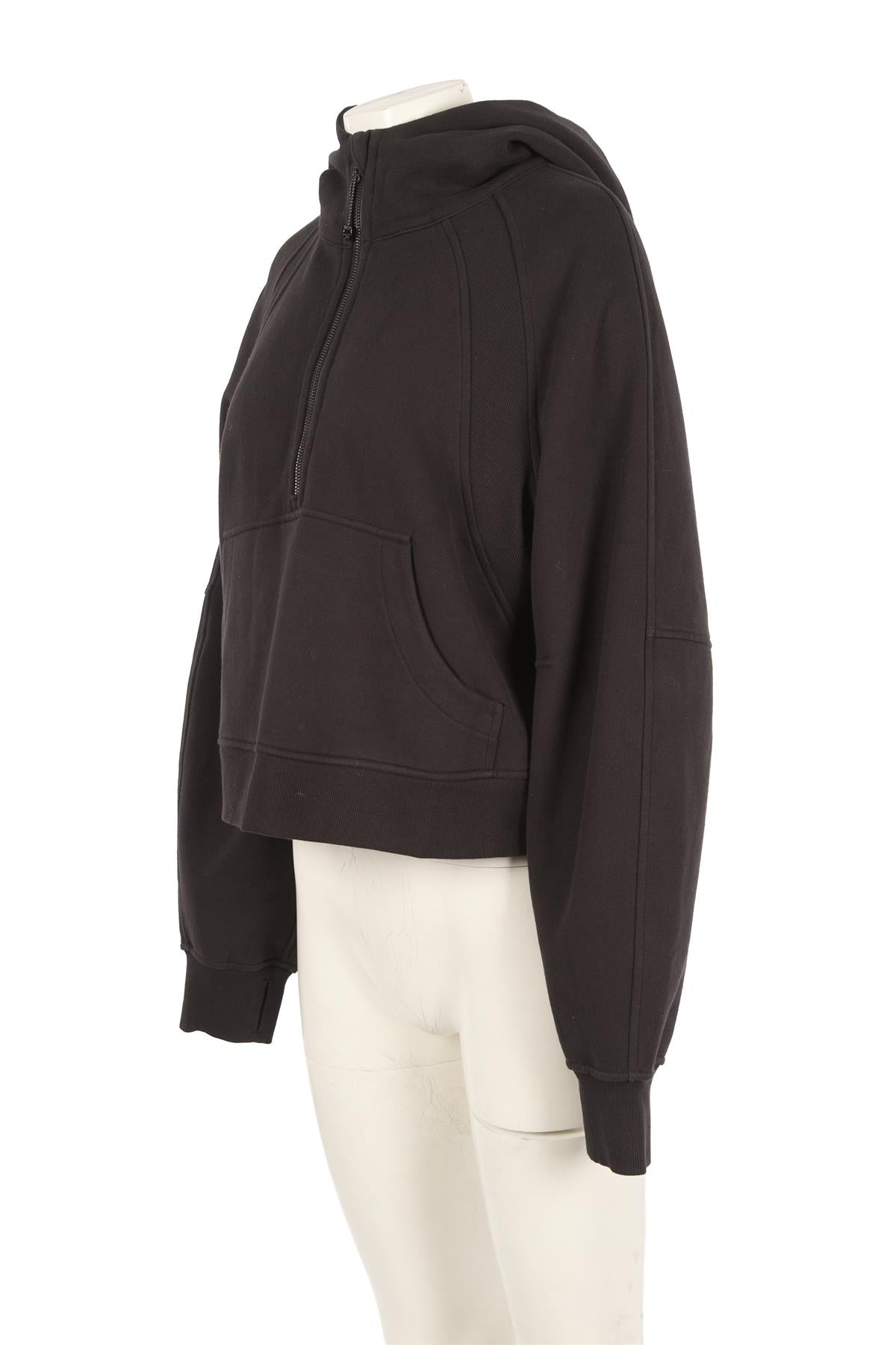 LULULEMON BLACK COTTON HOODIE MEDIUM/LARGE