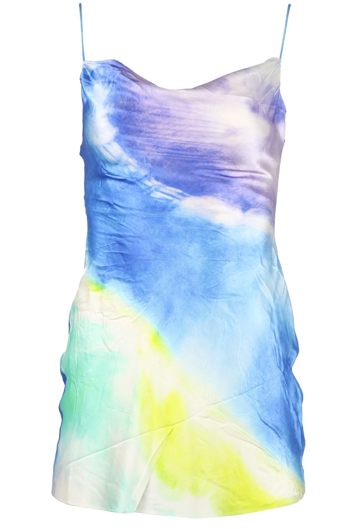 RETROFÊTE MULTICOLOURED SATIN MINI DRESS XSMALL