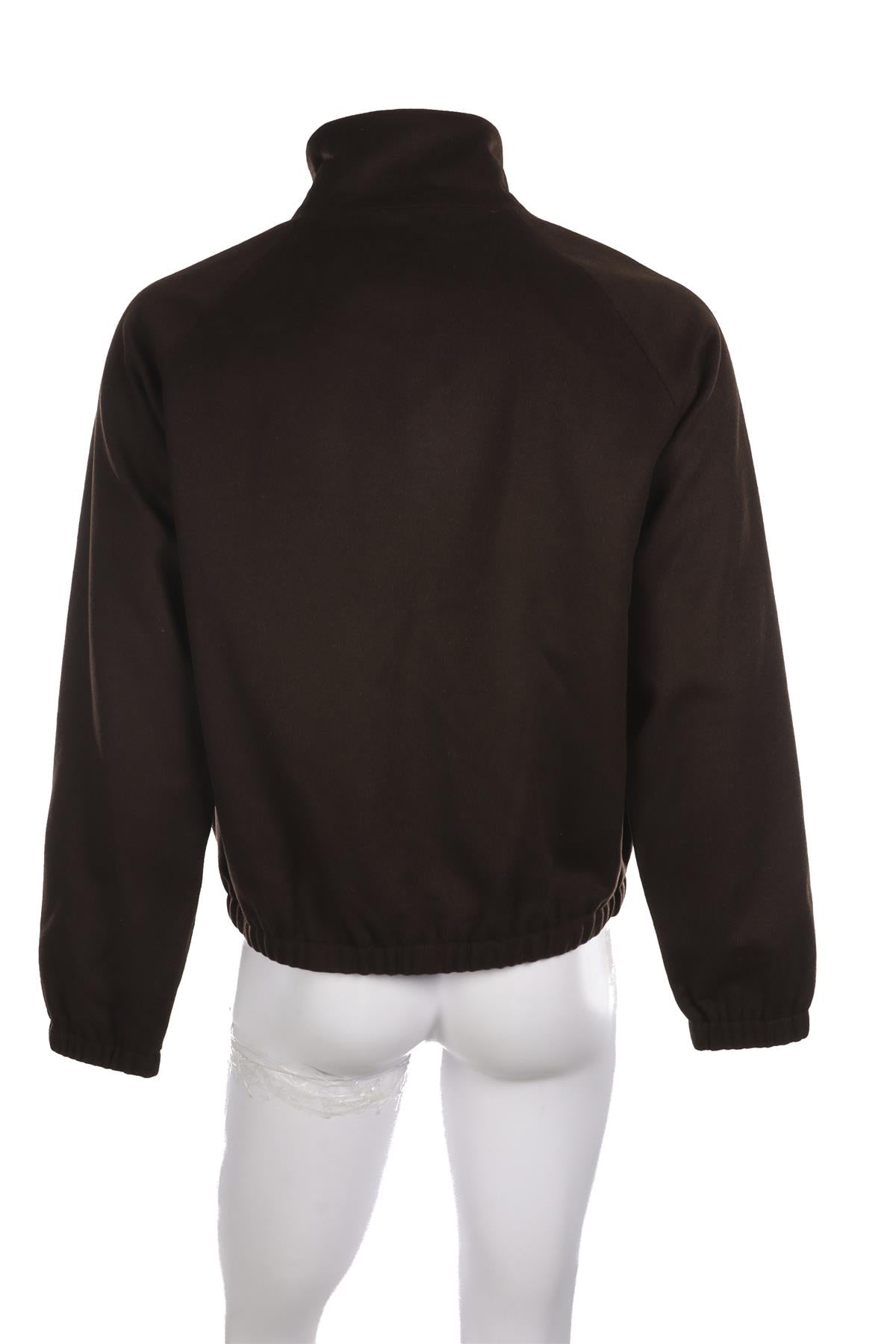 GRAND LE MAR BROWN MENS WOOL JACKET SMALL