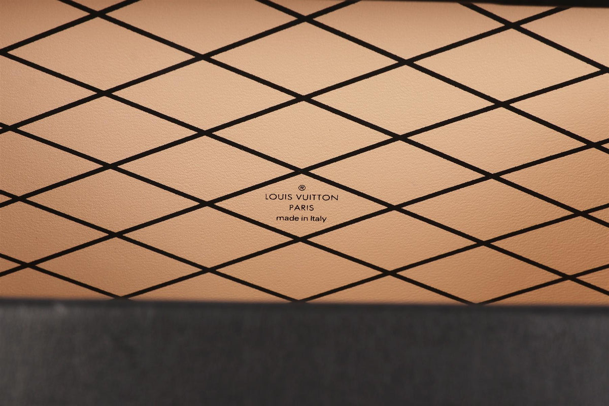 LOUIS VUITTON BLACK 2017 PETITE MALLE GOLDEN LIGHT LEATHER CLUTCH