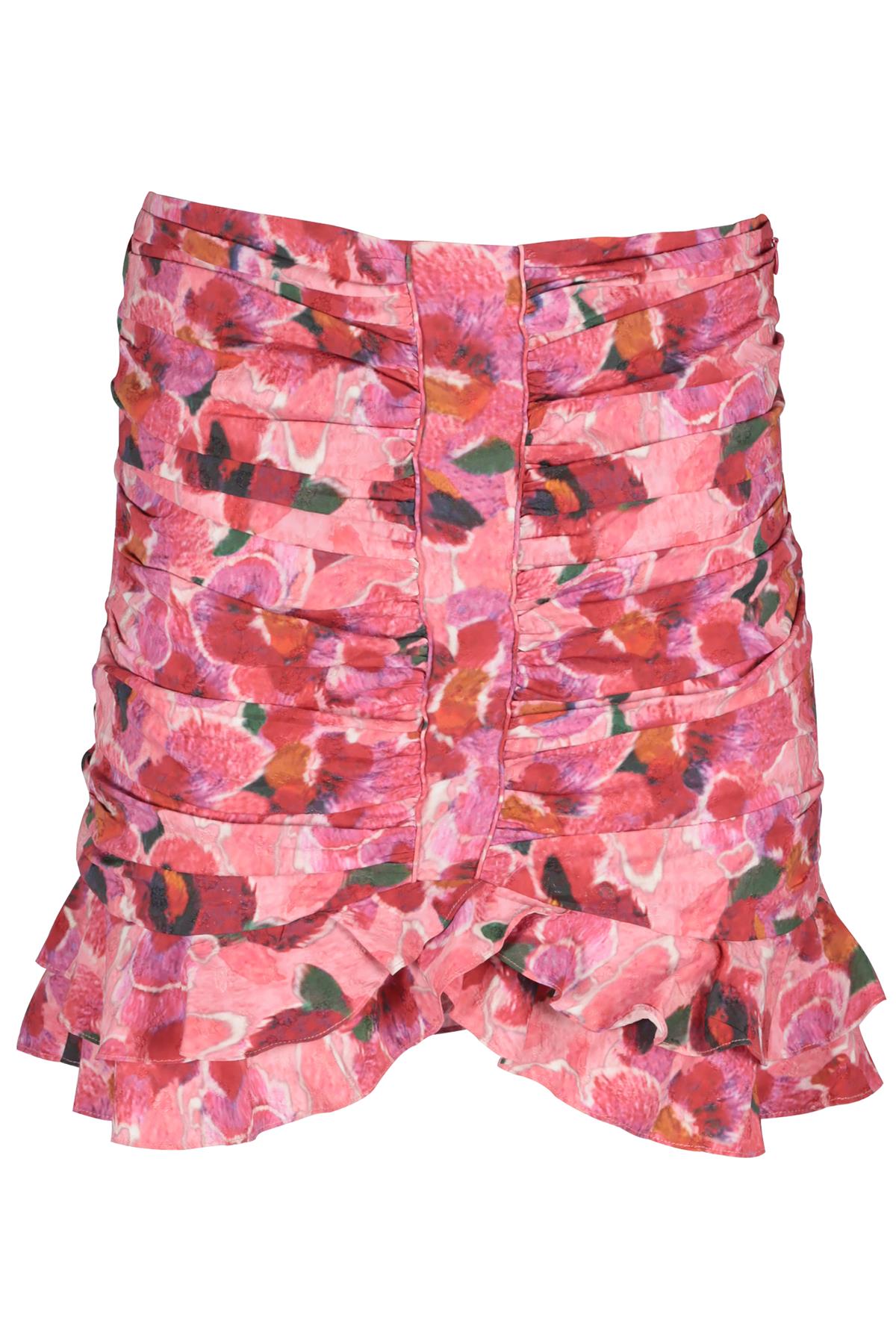 ISABEL MARANT PINK SILK MINI SKIRT FR 38 UK 10