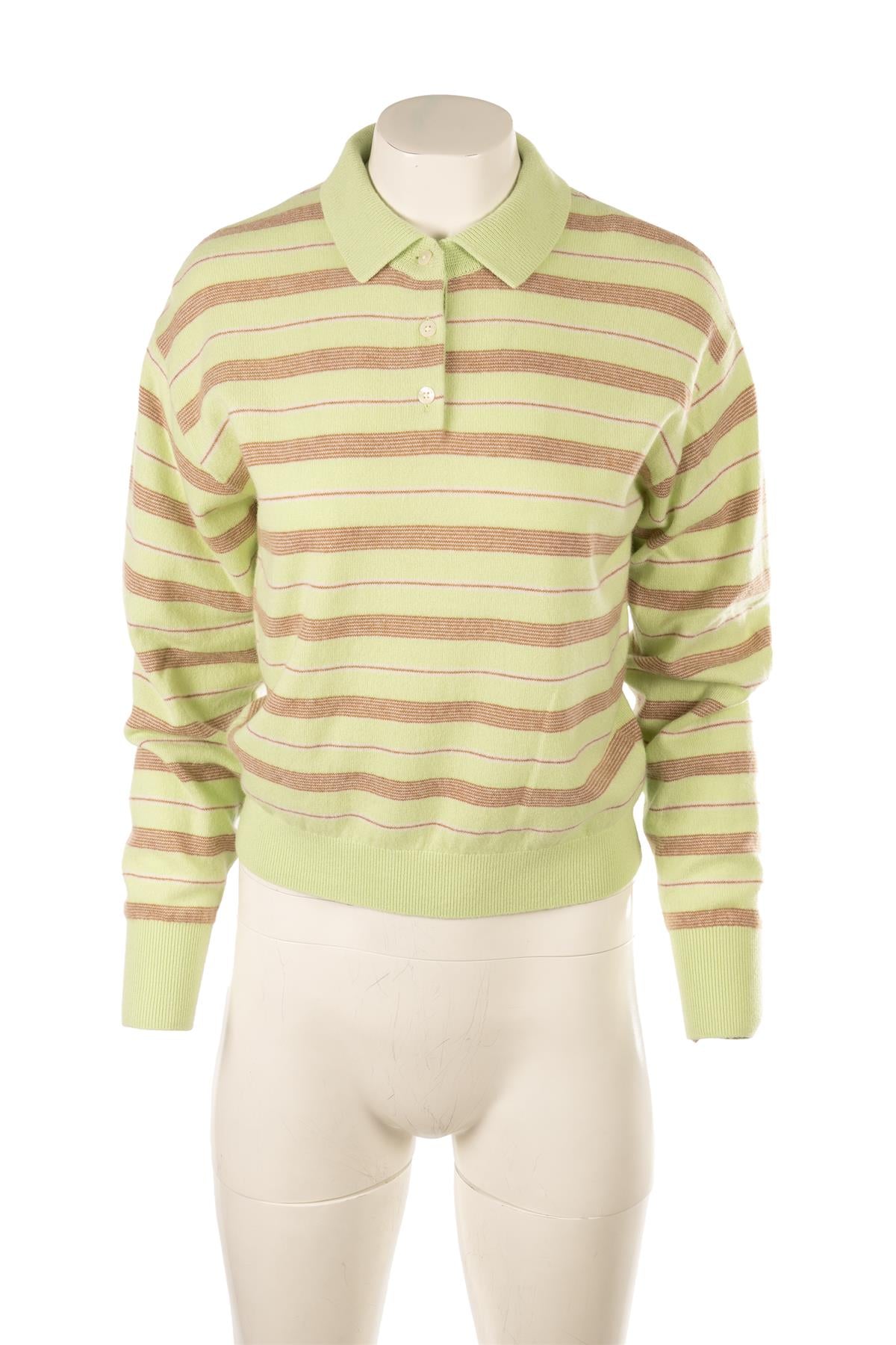 GUEST IN RESIDENCE GREEN CASHMERE SWEATER SMALL