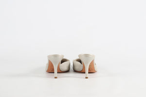 SERGIO ROSSI LEATHER MULES EU 39.5 UK 6.5 US 9.5