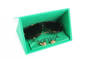 BOTTEGA VENETA BROWN FRAME SUNGLASSES