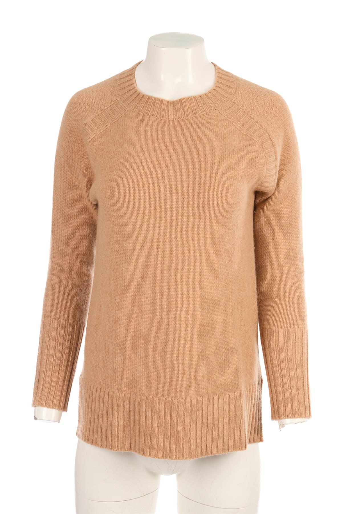J.CREW TAN CASHMERE SWEATER XSMALL