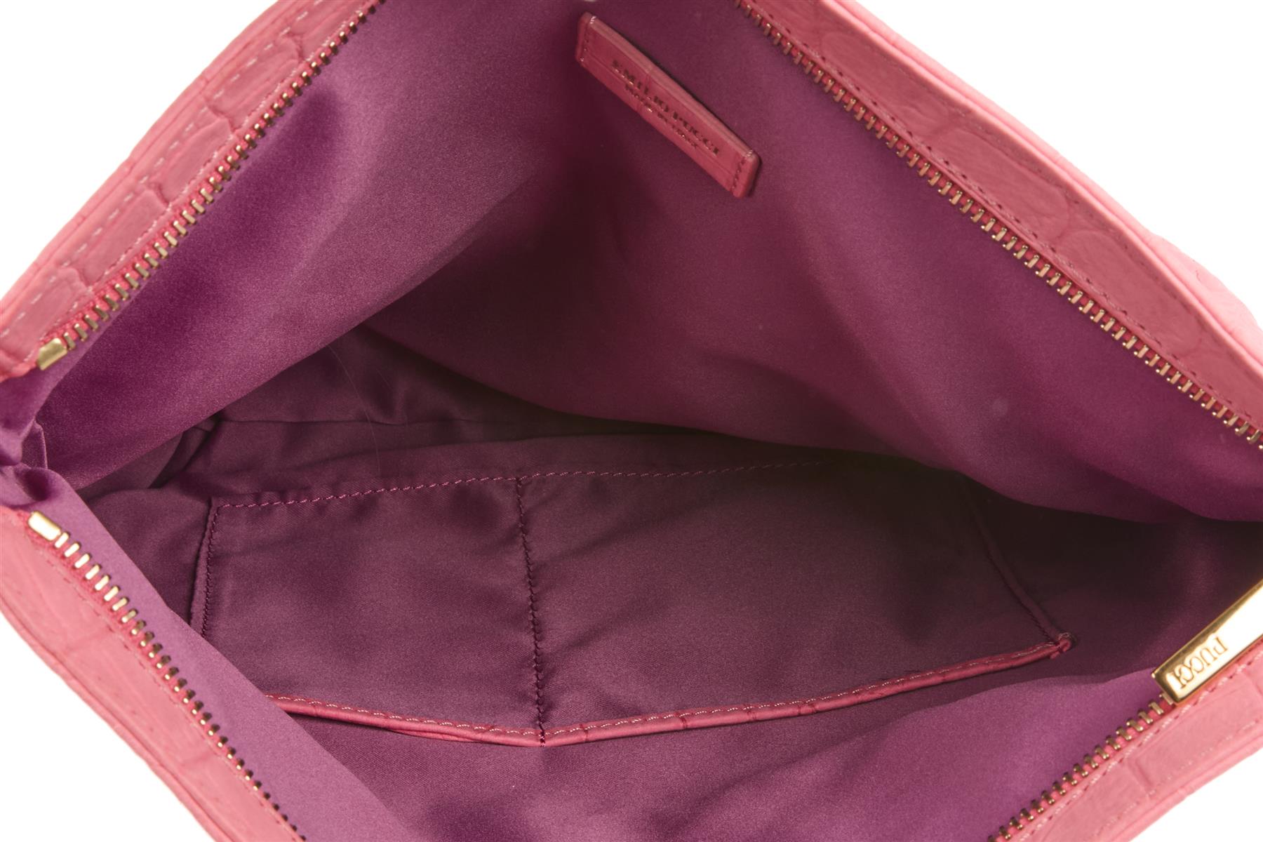EMILIO PUCCI PINK NUBUCK CLUTCH