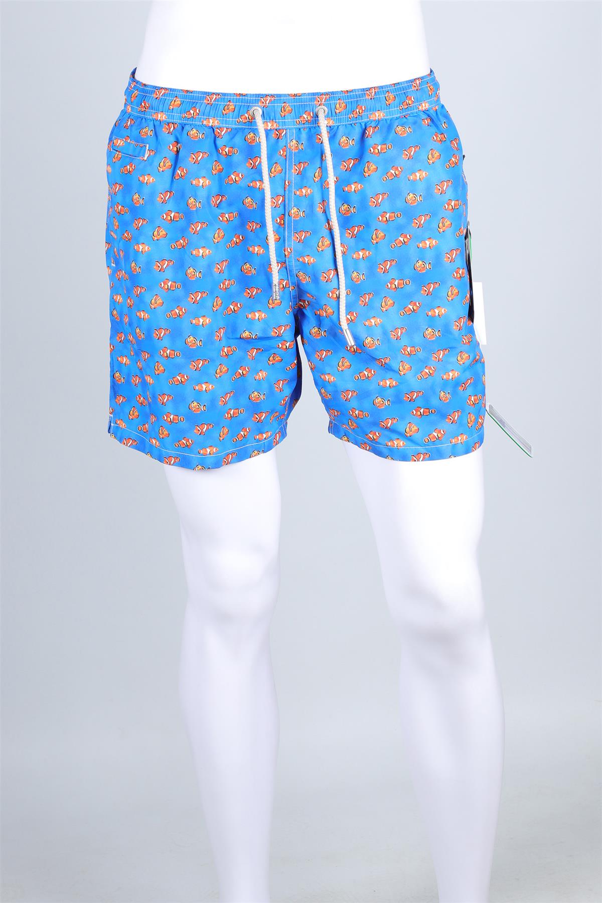 ST BARTH MC2 BLUE MEN'S SWIM SHORTS LARGE