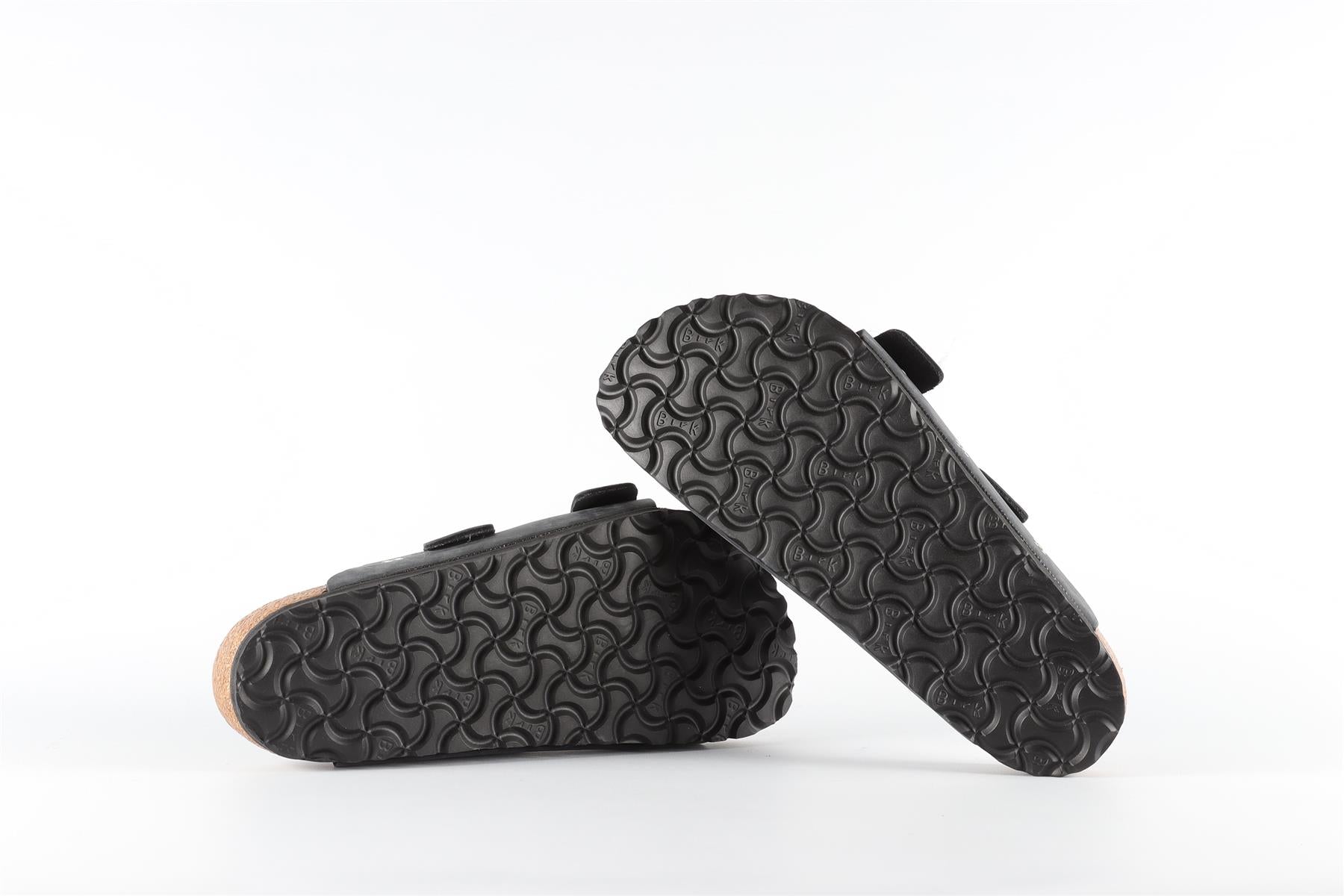 BIRKENSTOCK BLACK SUEDE SANDALS EU 38 UK 5 US 8